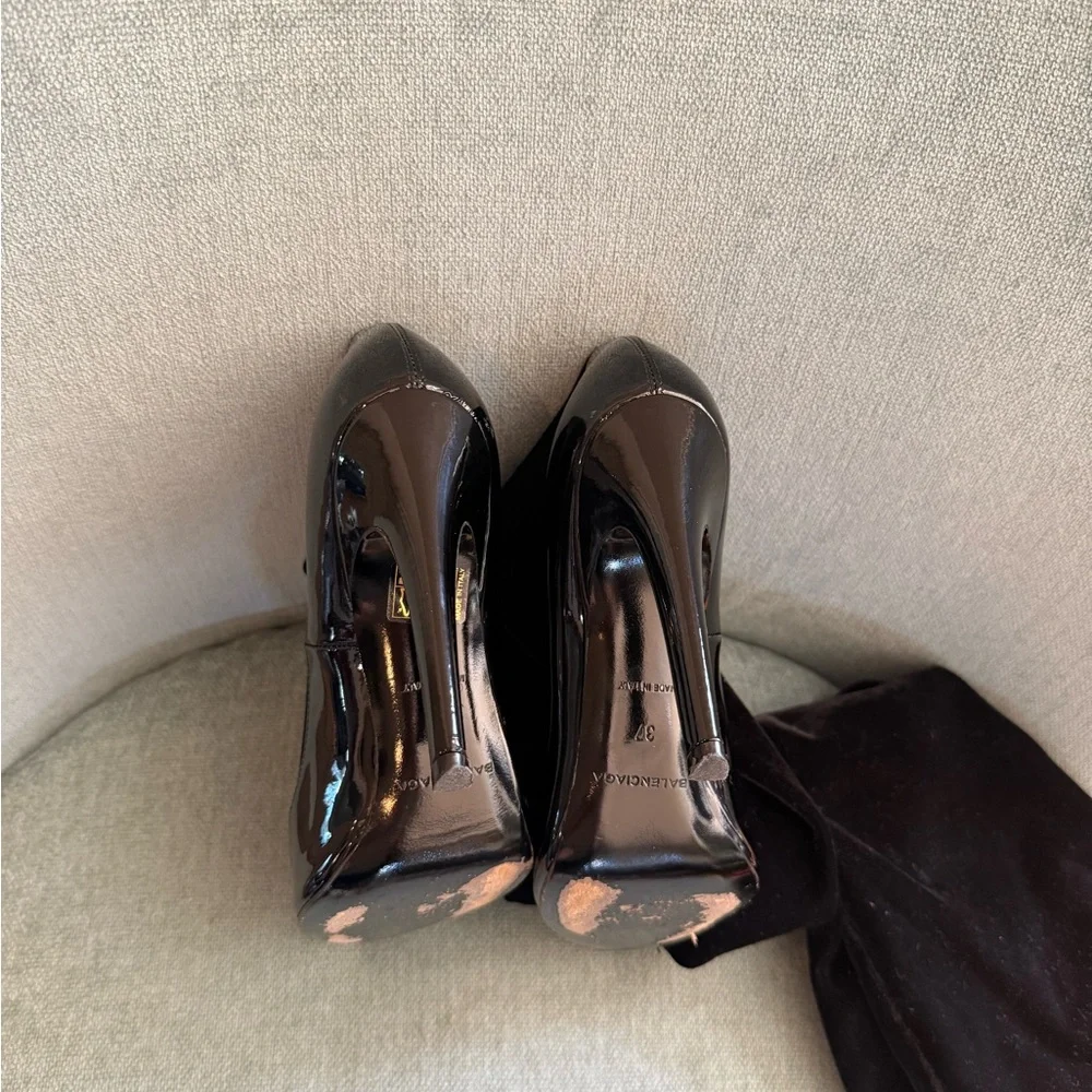 Balenciaga Velvet Thigh High Boots 37 Black - Picture 13 of 17